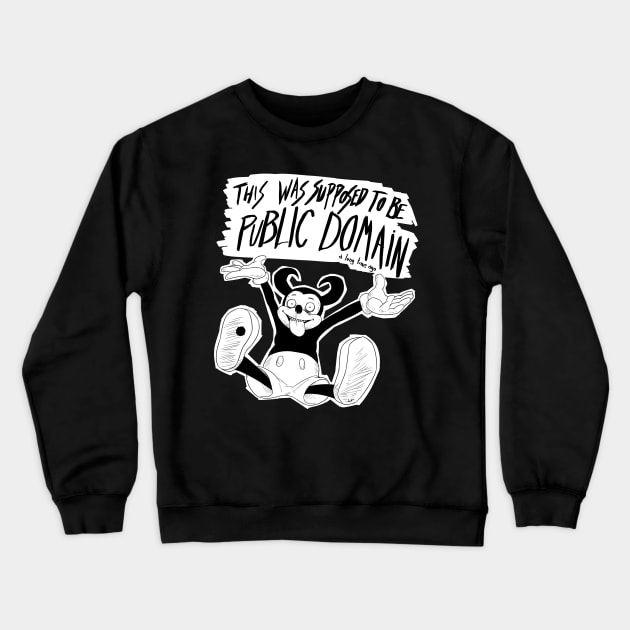 Public Domain mouse Crewneck Sweatshirt by LuizFerrarezzi